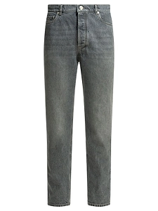 Brunello Cucinelli Greyscale Denim Iconic Fit Five-Pocket Trousers