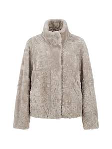 Brunello Cucinelli High Neck Straight Hem Jacket