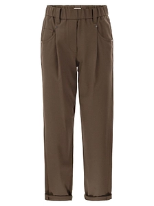 Brunello Cucinelli High Waisted Straight-Leg Trousers