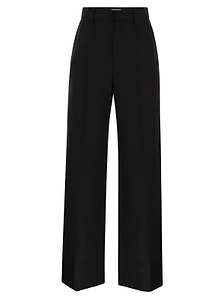 Brunello Cucinelli High-Waist Wide-Leg Trousers