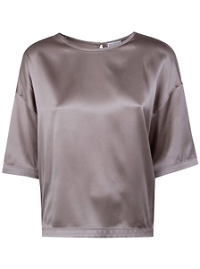 Brunello Cucinelli Keyhole Crewneck Top