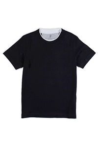 Brunello Cucinelli Kids Layered Jersey T-Shirt