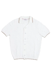 Brunello Cucinelli Kids Short Sleeved Cardigan