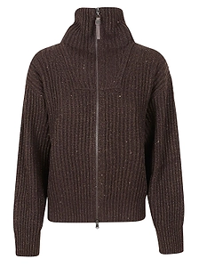 Brunello Cucinelli Knitted Hooded Jumper