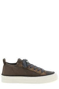 Brunello Cucinelli Knitted Lace-Up Sneakers