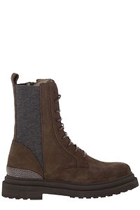 Brunello Cucinelli Lace-Up Boots