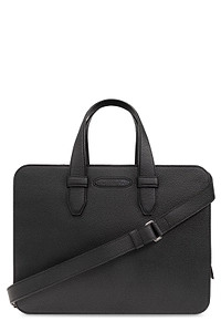 Brioni Logo Embossed Briefcase