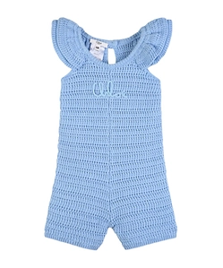 Chloé Kids Ruffled Knitted Rompers