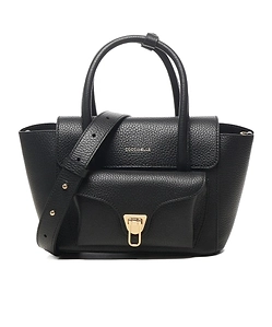 Coccinelle Logo Stamp Foldover Top Tote Bag
