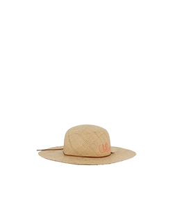 Chloé Kids Logo-Embroidered Interwoven Hat