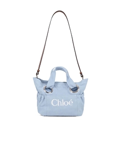 Chloé Kids Logo Embroidered Tote Bag