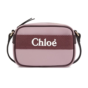 Chloé Kids Logo-Embroidered Zipped Crossbody Bag