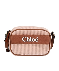 Chloé Kids Logo Embroidered Zipped Shoulder Bag
