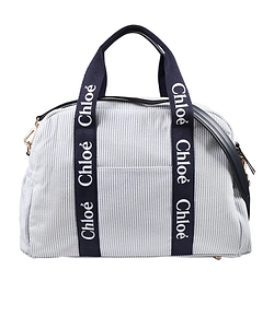 Chloé Kids Padded Striped Changing Bag
