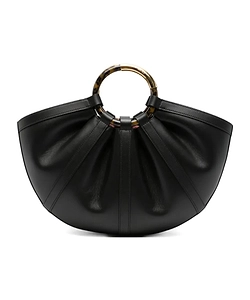 Coccinelle Pleated Ring-Handle Tote Bag