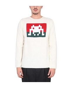 Comme Des GarÇOns Shirt Graphic Jacquard Crewneck Jumper
