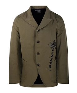 Comme Des GarÇOns Shirt World Hope Printed Blazer