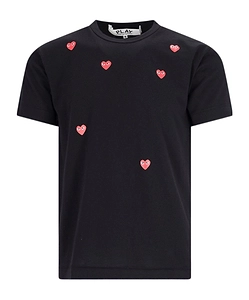 Comme Des GarÇOns Play Heart Printed Crewneck T-Shirt