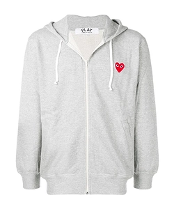 Play Heart Logo Zip Hoodie
