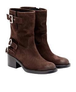 Dakota Suede Biker Boots