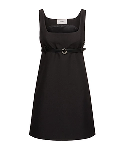 Belted Tailored Mini Dress