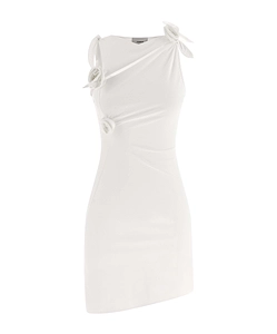 Coperni Asymmetric Flower Dress