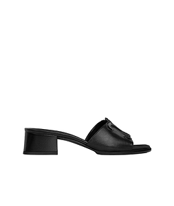Clemence Mule In Lambskin And Patent Calfskin