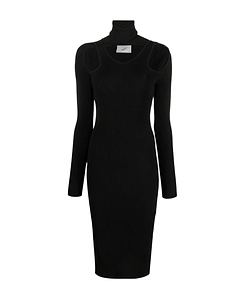 Coperni Cut-Out High Neck Midi Dress