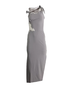 Lace-Detail Midi Dress