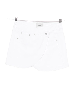 Studded Overlap Mini Skirt
