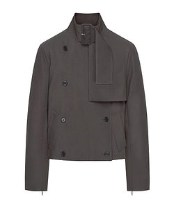 Buckle Long-Sleeves Cotton Jacket
