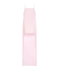 CourrÈGes Backless Crepe Long Dress