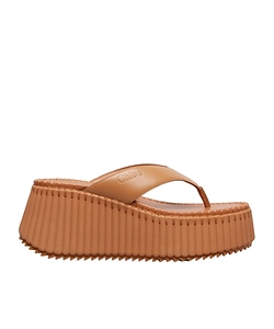 Nama 80 Leather Platform Thong Sandals