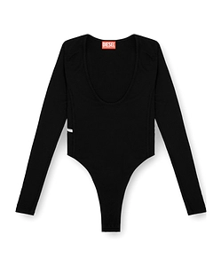 Diesel T-Bodyn Ribbed Thong Bodysuit