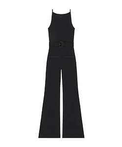 CourrÈGes Belted Knit Overall