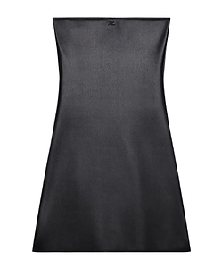 CourrÈGes Logo Detailed Bustier Mini Dress
