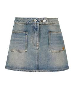 CourrÈGes Signature Denim Mini Skirt