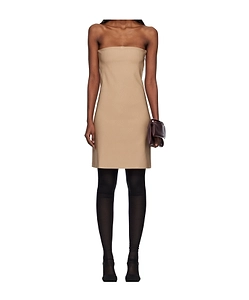 Embroidered Logo Knitted Mini Dress