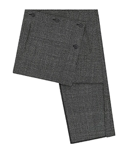 Panelled Asymmetric Mini Skirt