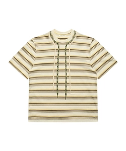 Craig Green Striped Trek-Lace Crewneck T-Shirt