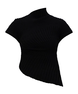 Cult Gaia Annemie Asymmetric Knit Top