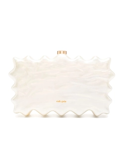 Cult Gaia Paloma Logo Printed Clutch Bag