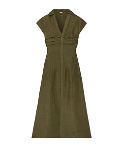 Pleated Detail Dress