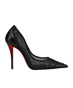 Christian Louboutin Miss Degra Strass Heeled Pumps