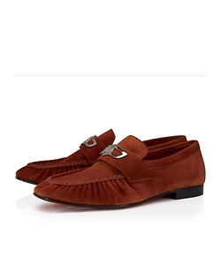 Metallic-Hardware Loafers