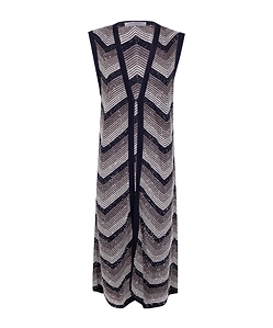 Degradé Long Knit Cardigan