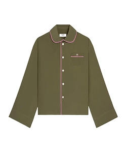 Pyjama Shirt In Silk Satin