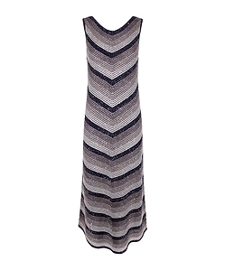 Sequined Chevron Knit Dress