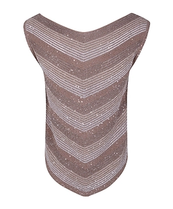 D.Exterior Degradé Sequinned Knitted Top