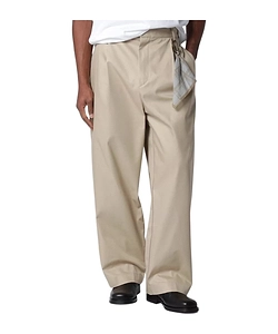 Beige Cotton Trousers